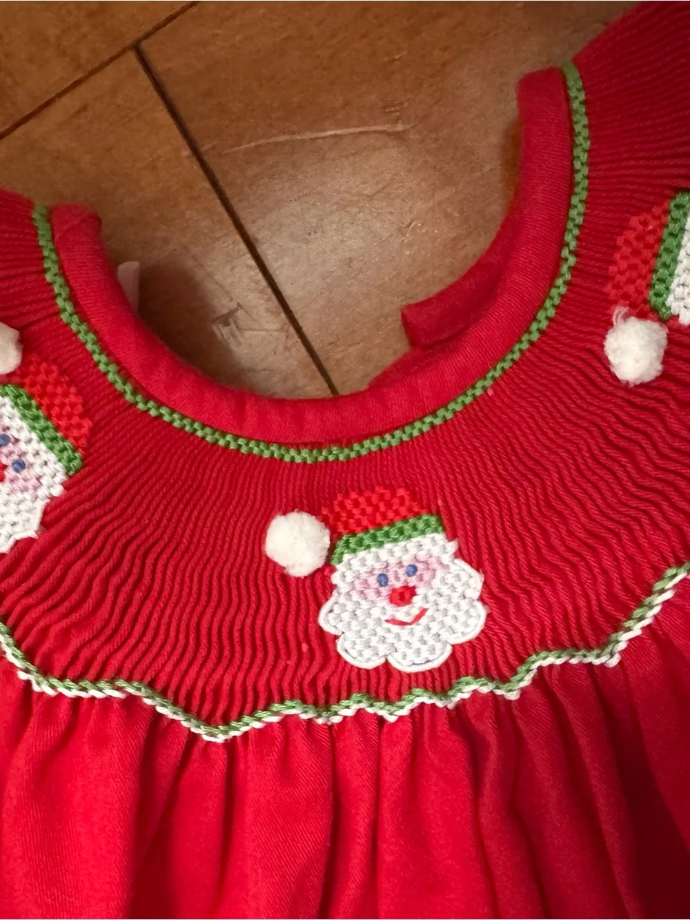 Smocked Santa Dress